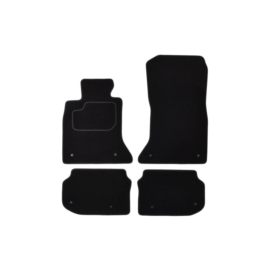 MAMMOOTH A041 BM180 PRM 01 Floor mat set for BMW 5 Saloon (F10) Textile, Front and Rear, Quantity: 4, Black