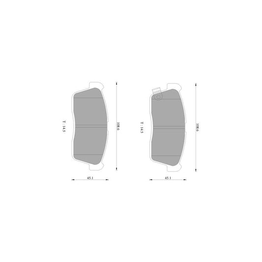 Bosch 0986Ab2775 Brake Pad Set With Acoustic Wear Warning BP2775N