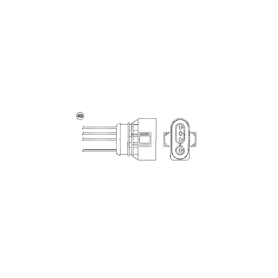 NTK Lambda Sensor / O2 Sensor (NGK 95334) - OZA811-EE4
