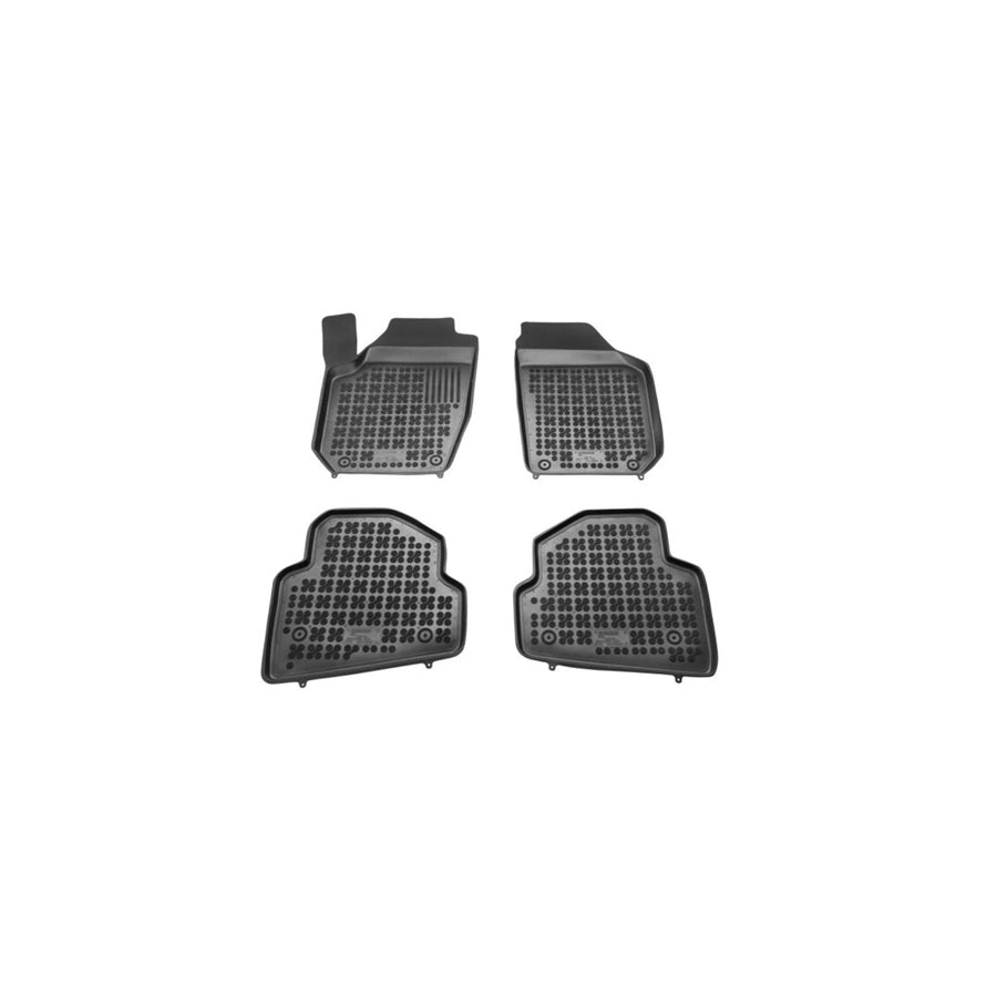 REZAW PLAST Tailored 200204 Floor mat set for SKODA FABIA Elastomer, Front and Rear, Quantity: 4, Black