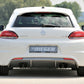 Rieger 00099256 VW 13 Mk3 Scirocco Rear Diffuser for Twin Tailpipe Left & Right - Carbon-Look