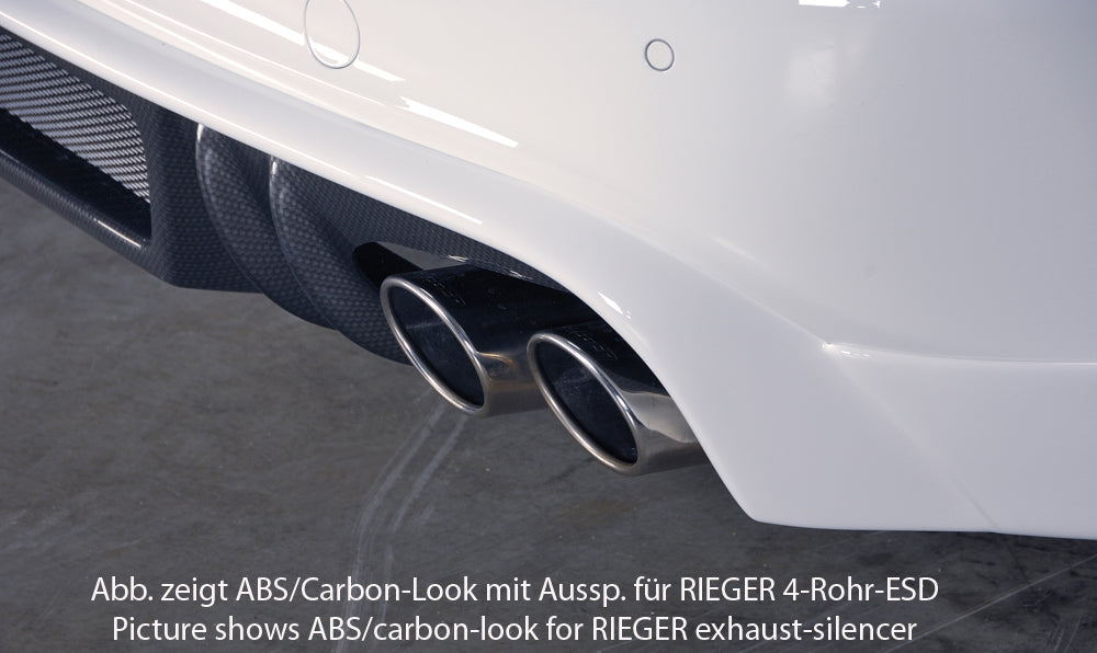Rieger 00055515 Audi B8 B81 A4 Rear Diffuser for Tailpipe Left -  Matte Black