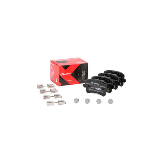 Brembo P 85 109X Brake Pad Set Excl Wear Warning Contact With Brake Caliper Screws