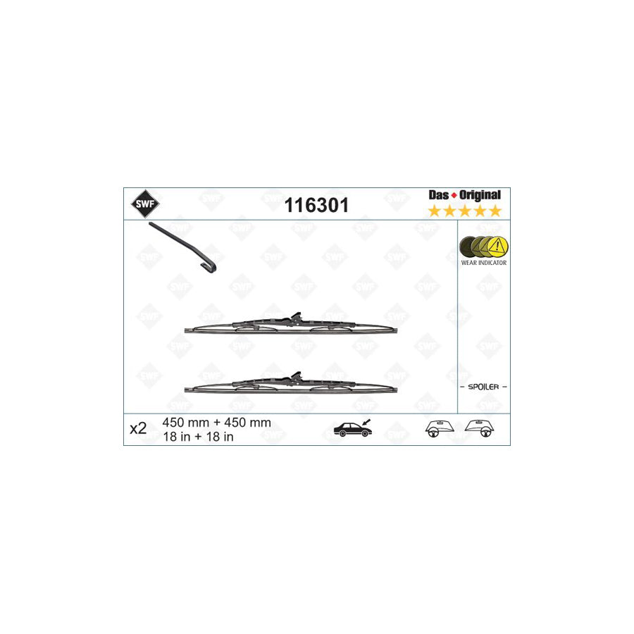 Swf Original 116301 Wiper Blade | Duco Car Parts UK Car Parts