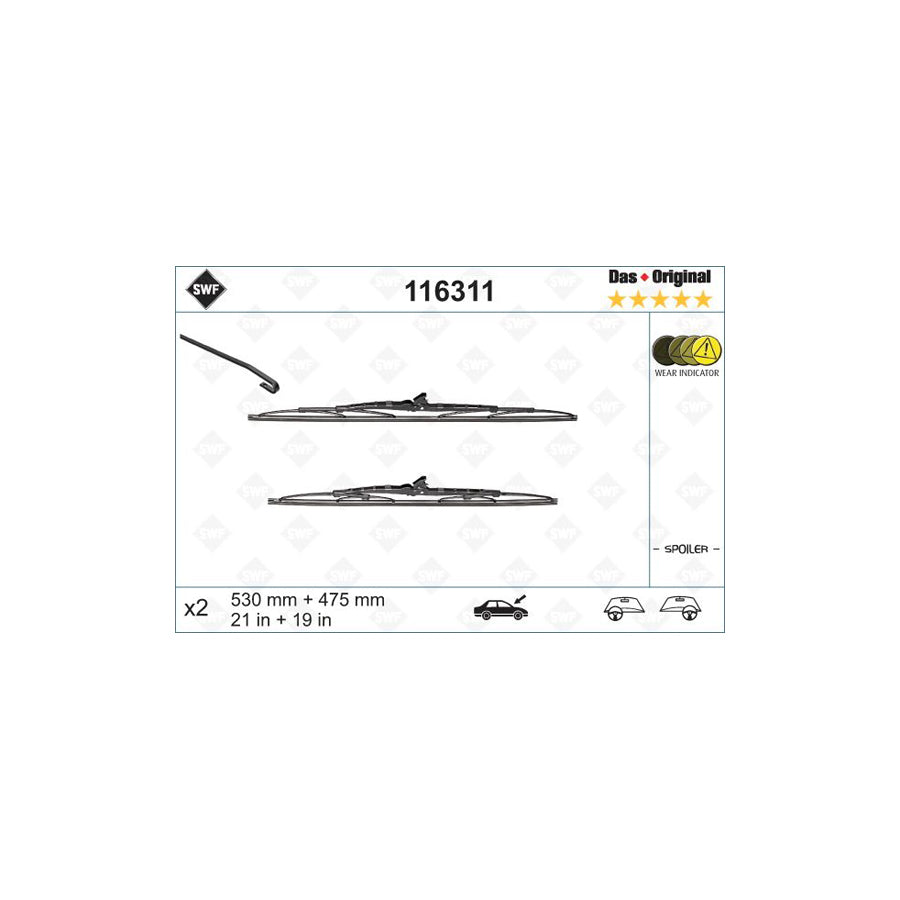 Swf Original 116311 Wiper Blade | Duco Car Parts UK Car Parts