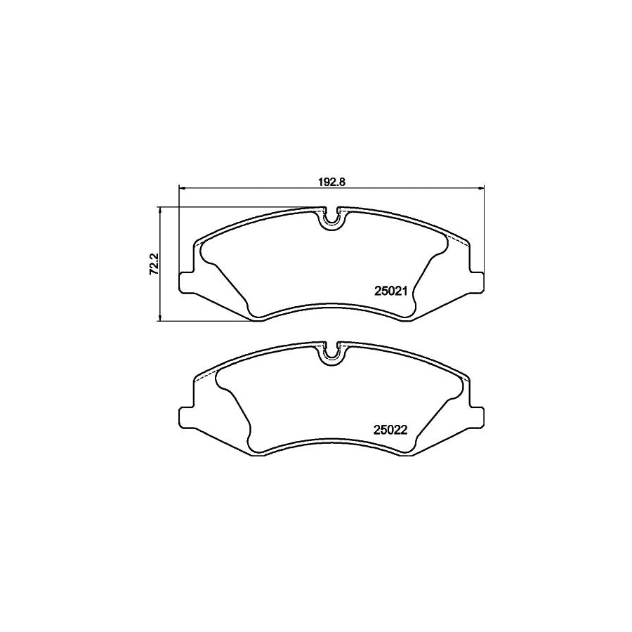 Hella 8DB 355 015 081 Brake Pad Set For Land Rover Range Rover Iii L322 Prepared For Wear Indicator With Accessories