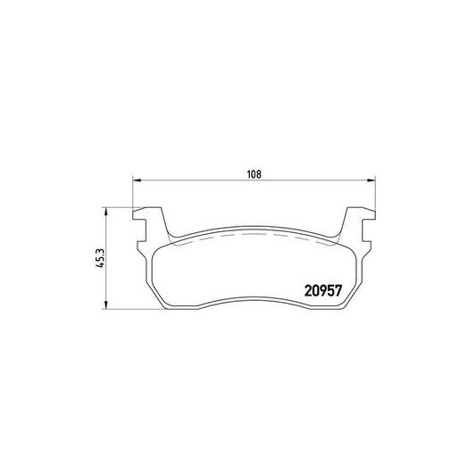 Brembo P 56 013 Brake Pad Set For Nissan Micra I Hatchback K10 Excl Wear Warning Contact
