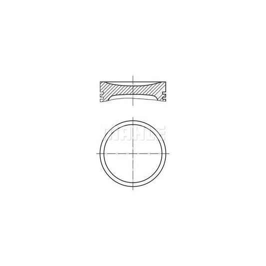 MAHLE ORIGINAL 231 26 00 Piston for MG MGB 80,25 mm, with piston rings