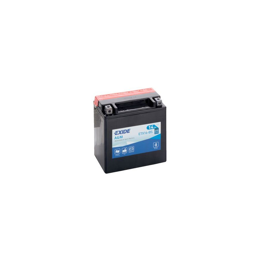 Exide ETX16BS Motorcycle Battery 12V 14AH 215A | Duco Car Parts UK Car Parts