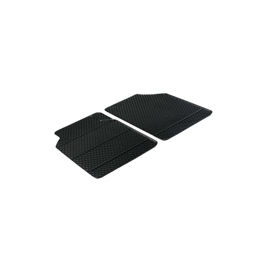 WALSER Universal fit, Robust 28019 Floor mat set Elastomer, Front, Quantity: 2, Black