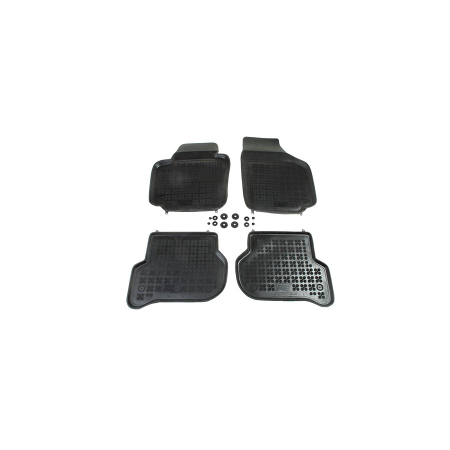 REZAW PLAST Tailored 200106 Floor mat set Elastomer, Front and Rear, Quantity: 4, Black