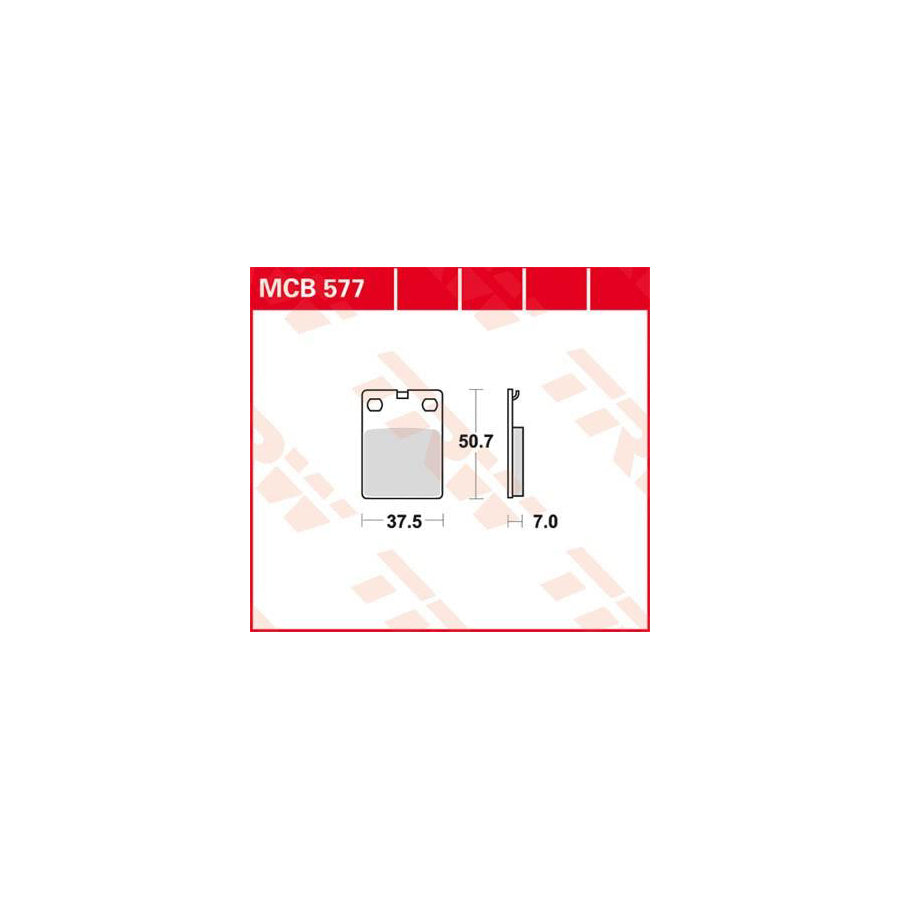 TRW Organic Allround Mcb577 Brake Pad Set