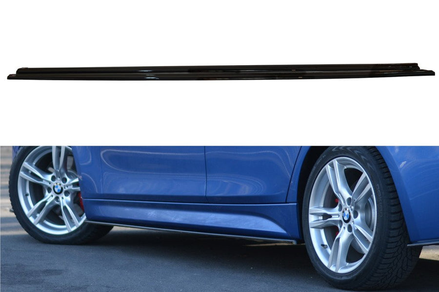Maxton Design BM-3-F30F-MPACK-SD1T Side Skirts Diffusers BMW Series 3 F30 Sedan M-Sport (Facelift) | Duco Car Parts UK Car Parts