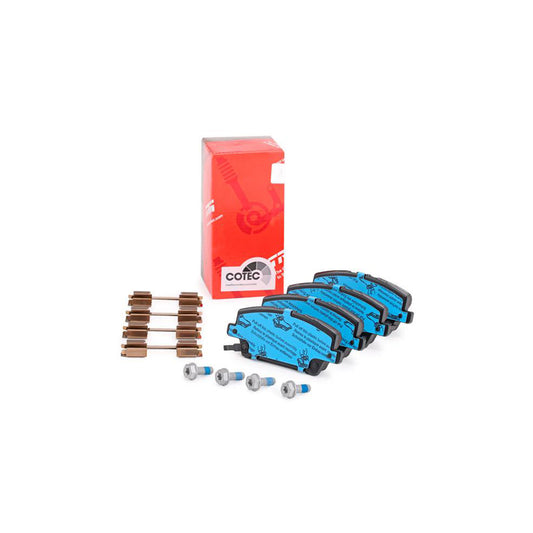 TRW Cotec Gdb3407 Brake Pad Set For Honda Civic With Acoustic Wear Warning With Brake Caliper Screws With Accessories
