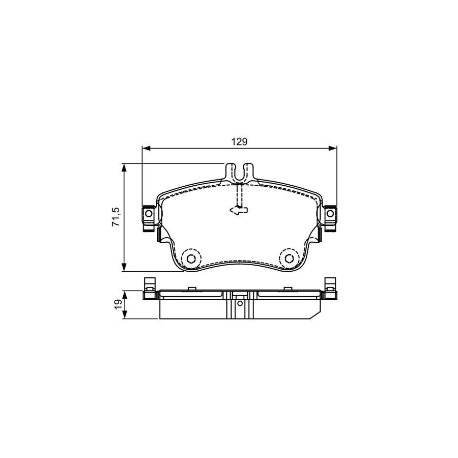 Bosch 0986495298 Brake Pad Set Excl Wear Warning Contact With Anti Squeak Plate With Mounting Manual BP1587