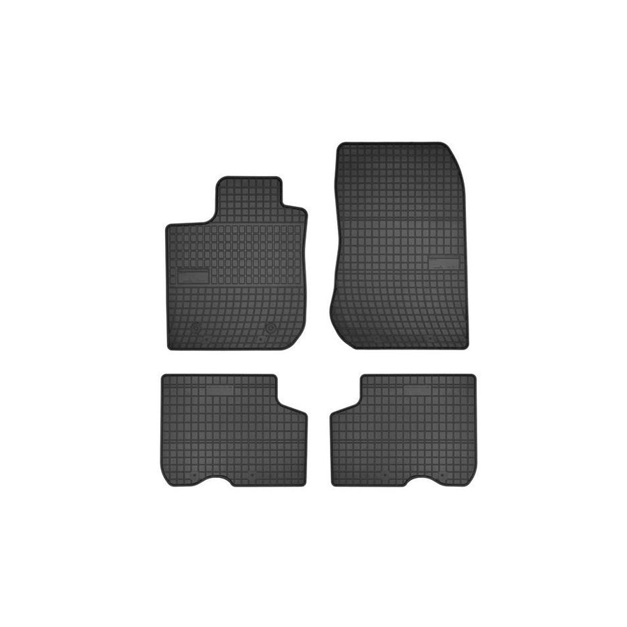 FROGUM 542636 Floor mat set for DACIA Logan II Saloon (L8) Elastomer, Front and Rear, Quantity: 4, Black