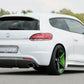Rieger 00099254 VW 13 Mk3 Scirocco Rear Diffuser for Sport Tailpipe Left & Right - Carbon-Look