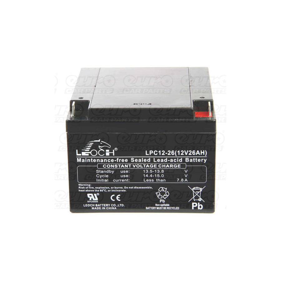 Leoch AGM PowaKaddy Battery - 12V 26Ah