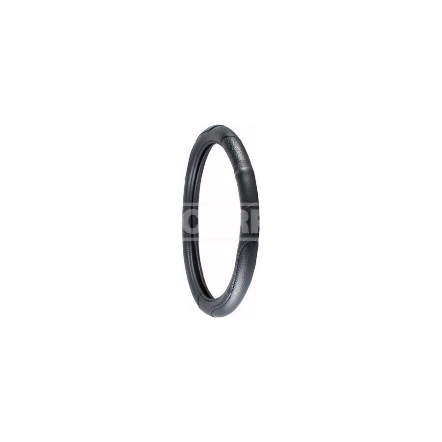 CARPRISS 79323303 Steering wheel cover Black, ?: 44-46cm, Leather, PU (Polyurethane), Thermoplast