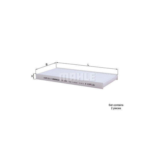 MAHLE ORIGINAL LA 444/S Pollen filter Particulate Filter
