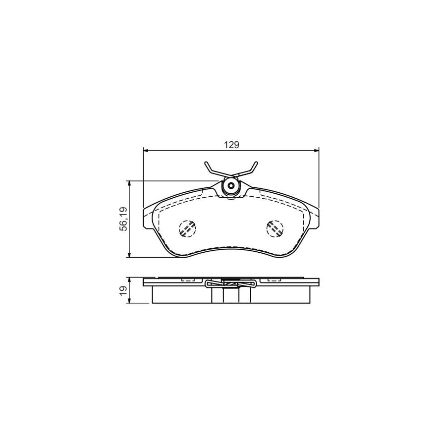 Bosch 0986495064 Brake Pad Set With Mounting Manual BP1516