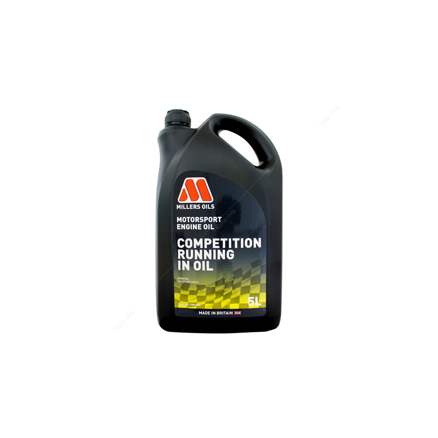 Millers Oils Mineral Multi Viscosity Motorsport Competition Running In Oil 5l