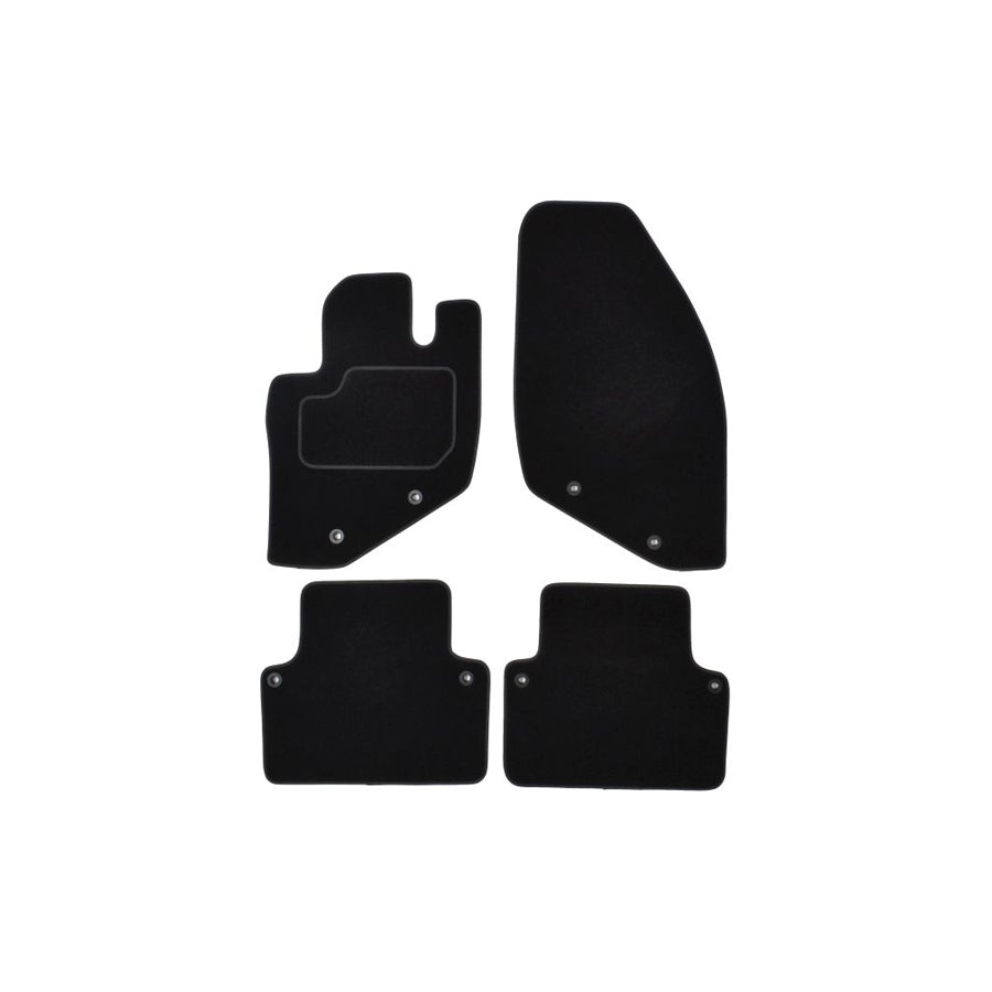 MAMMOOTH A041 VOL100 PRM 01 Floor mat set for VOLVO S80 I (TS, 184) Textile, Front and Rear, Quantity: 4, Black