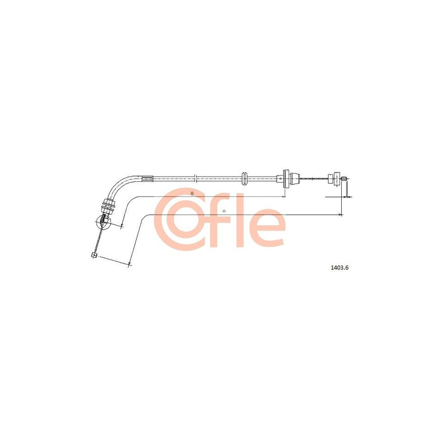 COFLE 1403.6 Throttle Cable | Duco Car Parts UK Car Parts
