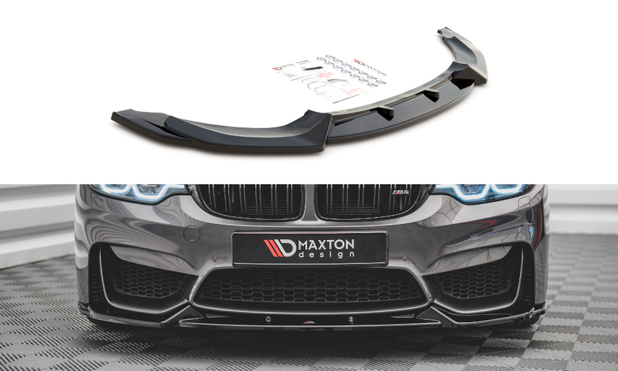Maxton Design BM-4-82-M-FD1T Front Splitter BMW M4 F82 | Duco Car Parts UK Car Parts