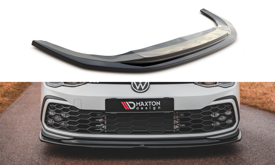 Maxton Design VW-GO-8-GTI-FD5T Front Splitter V.5 Volkswagen Golf GTI / R-Line MK8 | Duco Car Parts UK Car Parts