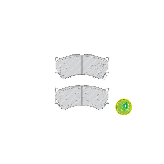 Ferodo Premier Eco Friction Fdb1551 Brake Pad Set With Acoustic Wear Warning Without Accessories