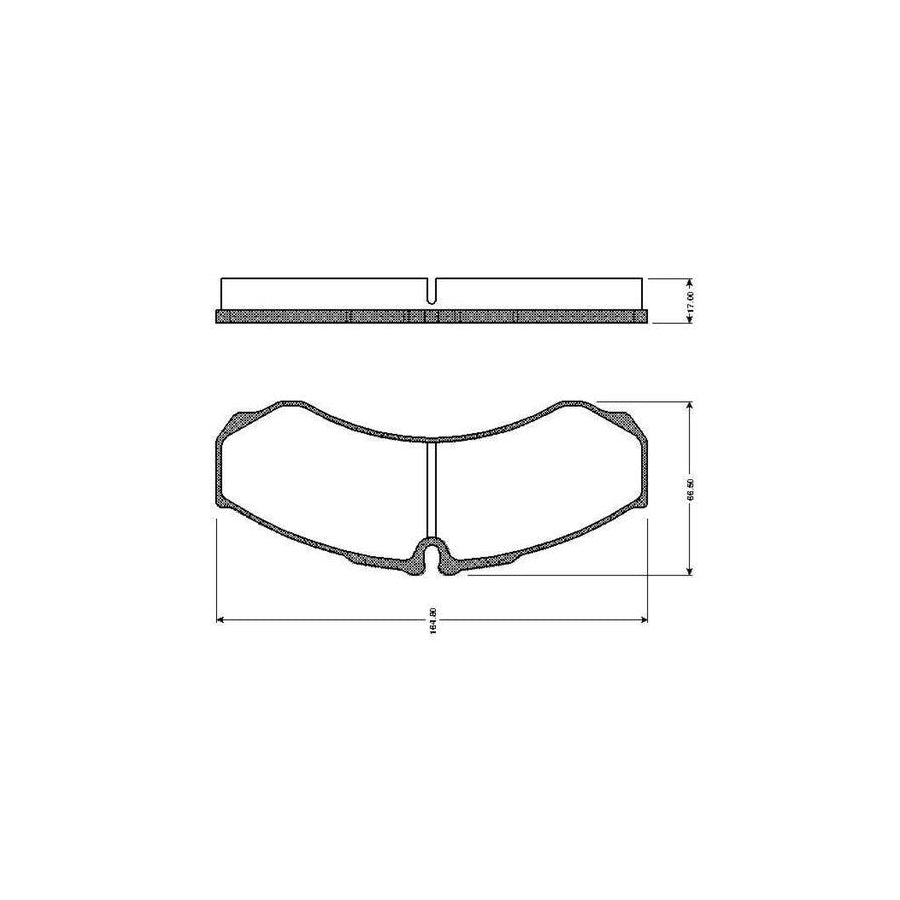 Bosch 0986Tb2325 Brake Pad Set Excl Wear Warning Contact