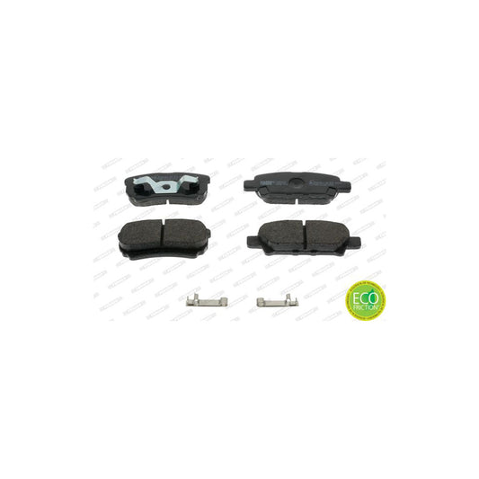 Ferodo Premier Eco Friction Fdb1839 Brake Pad Set With Acoustic Wear Warning With Piston Clip Without Accessories