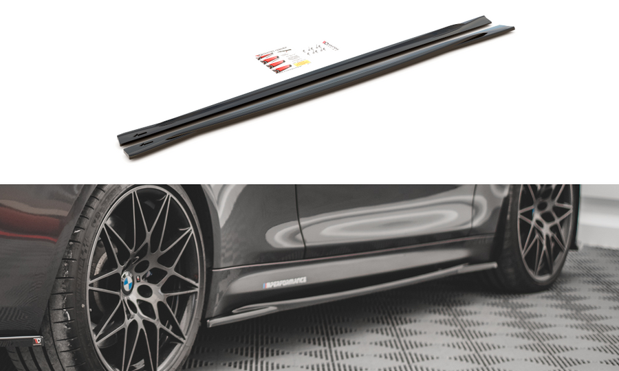 Maxton Design BM-4-82-M-SD1T Side Skirts Diffusers BMW M4 F82 | Duco Car Parts UK Car Parts