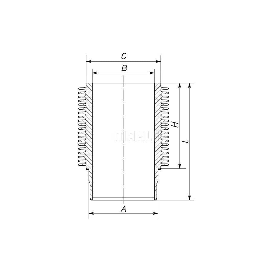 MAHLE ORIGINAL 101 WR 09 00 Cylinder Sleeve 120,0mm