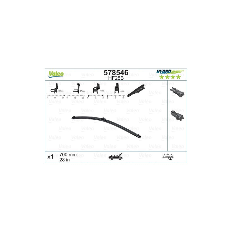 Valeo 578546 Wiper Blade | Duco Car Parts UK Car Parts