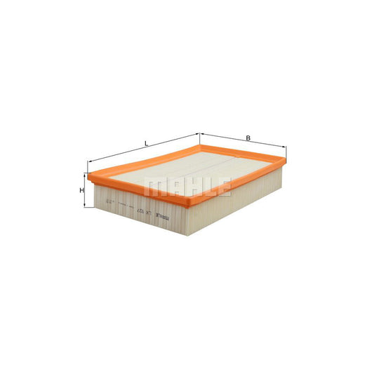 MAHLE ORIGINAL LX 927 Air Filter suitable for MERCEDES-BENZ E-Class Filter Insert