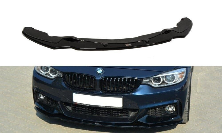 Maxton Design BM-4-F32-MPACK-FD1T Front Splitter V.1 BMW Series 4 F32 M-Pack | Duco Car Parts UK Car Parts
