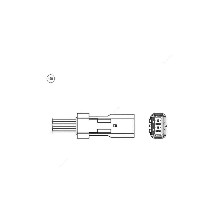 NTK Lambda Sensor - Oxygen / O2 Sensor OZA603-U1 (NGK 92056)