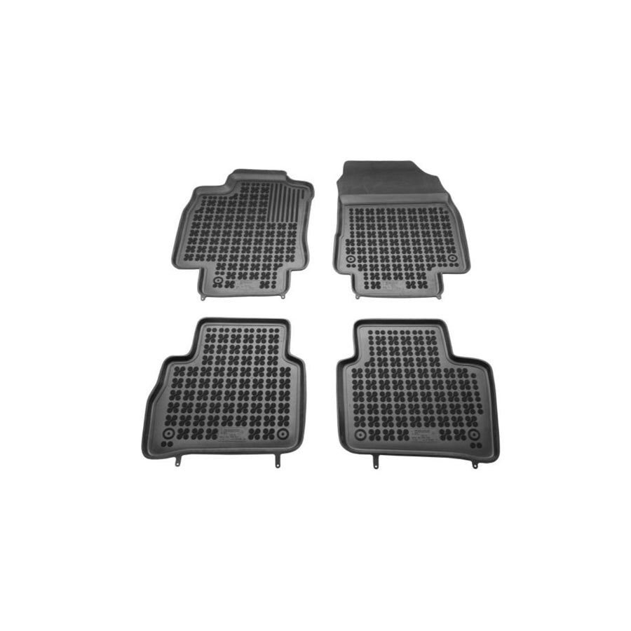 REZAW PLAST 201805 Floor mat set for NISSAN Tiida Hatchback (C11) Elastomer, Front and Rear, Black