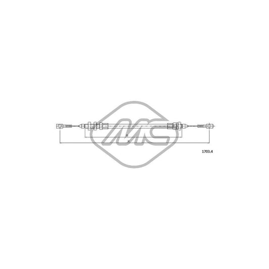 Metalcaucho 81524 Throttle Cable for IVECO Daily | Duco Car Parts UK Car Parts