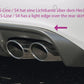Rieger 00055513 Audi B8 B81 A4 Rear Diffuser for Tailpipe Left & Right -  Matte Black