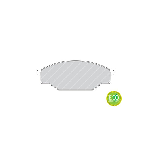 Ferodo Premier Eco Friction Fdb318 Brake Pad Set Not Prepared For Wear Indicator Without Accessories