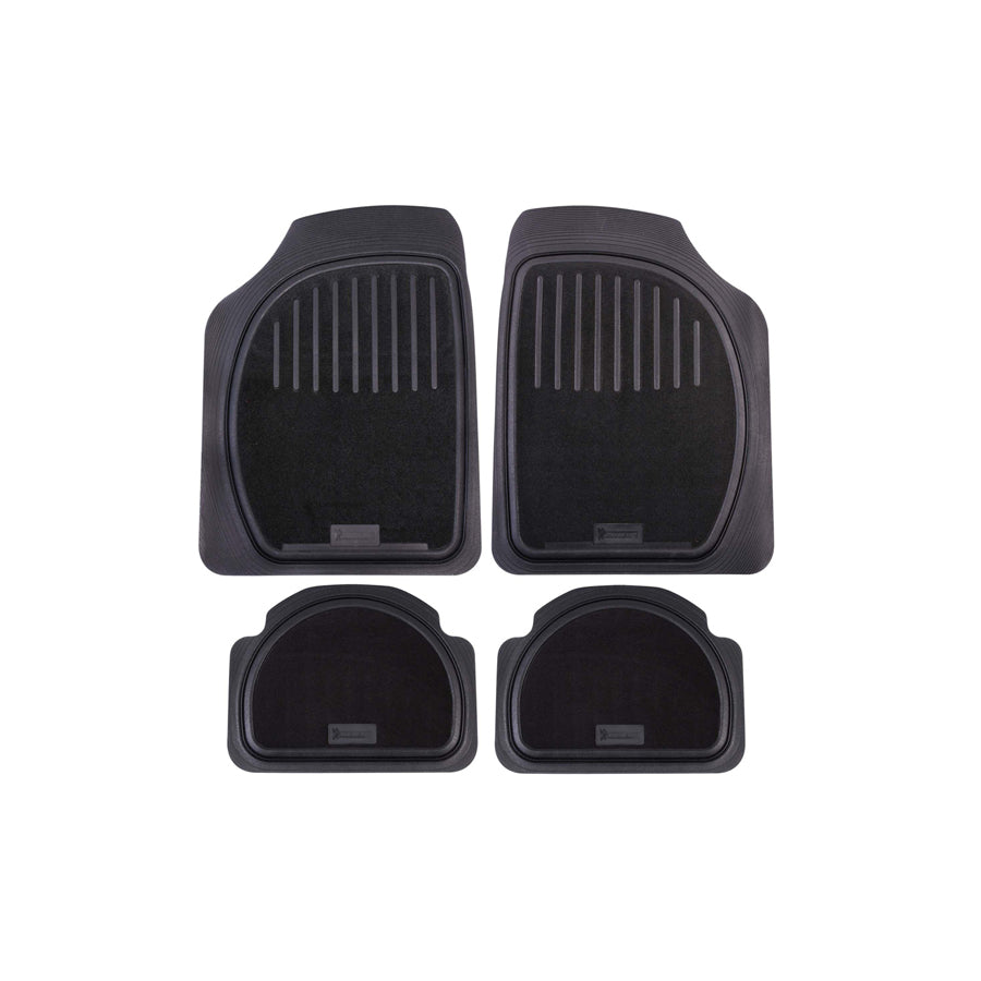 Michelin Universal fit 009073 Floor mat set Elastomer, Front and Rear, Quantity: 4, Black