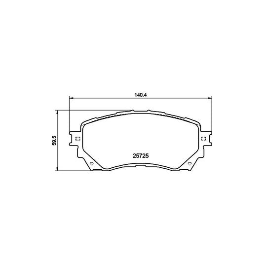 Hella 8DB 355 020 901 Brake Pad Set For Mazda 6 Not Prepared For Wear Indicator With Accessories