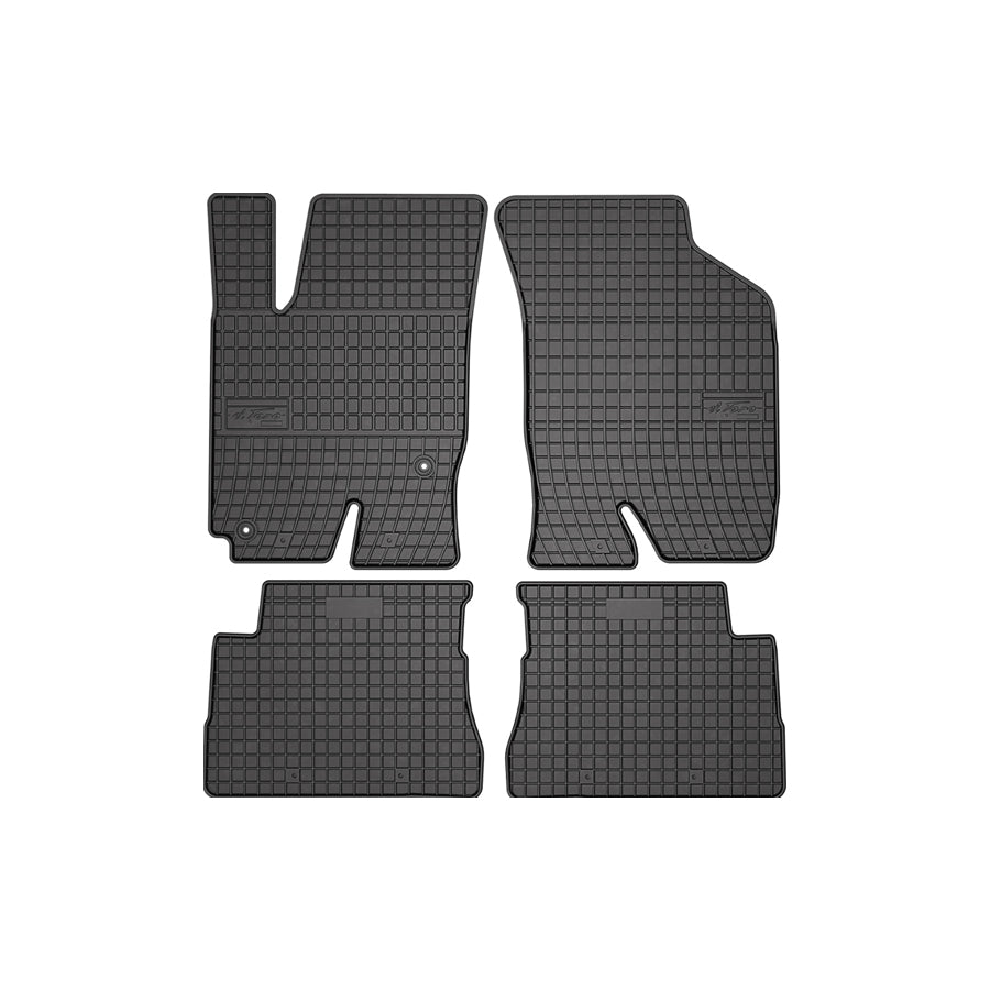 FROGUM Tailored, Basic 411722 Floor mat set for HYUNDAI Getz (TB) Elastomer, Front and Rear, Quantity: 4, Black, (LHD)