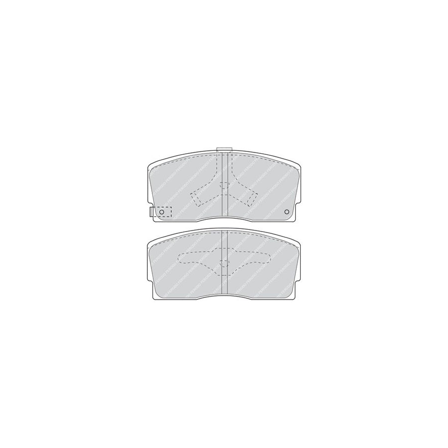 Ferodo Premier Fdb718 Brake Pad Set With Acoustic Wear Warning With Piston Clip