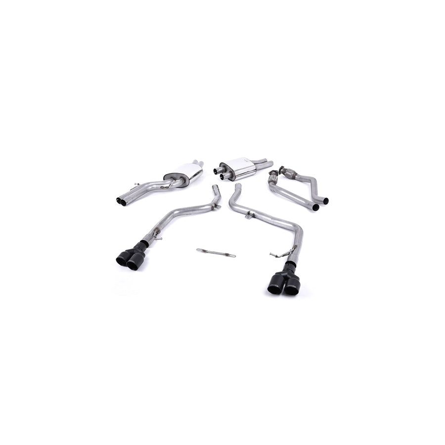 MillTek Audi S5 B8 Non-Resonated Race Cat-Back Exhaust