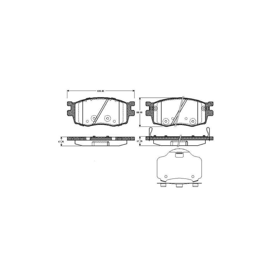 Bosch 0986Tb2935 Brake Pad Set Excl Wear Warning Contact With Accessories