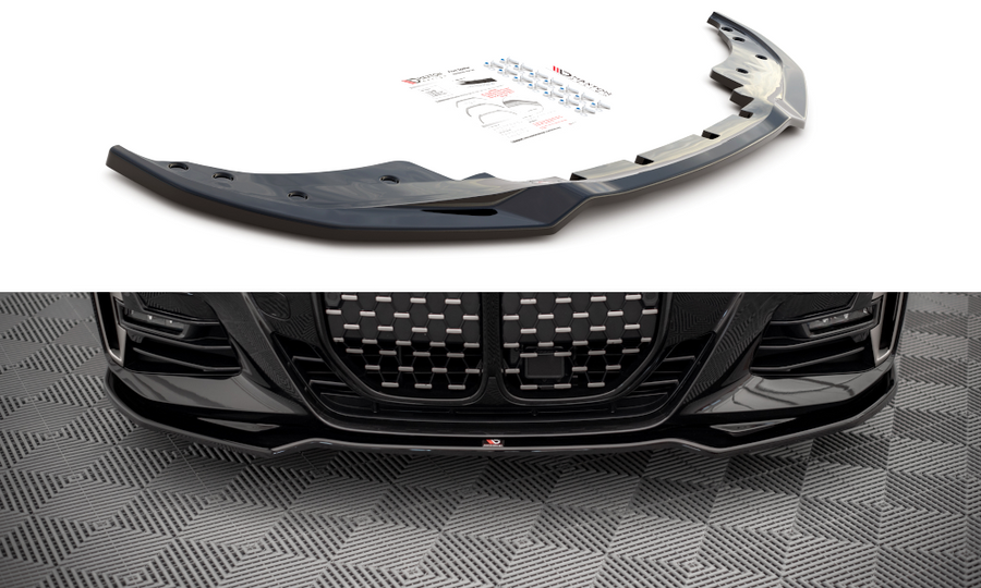 Maxton Design BM-4-G22-MPACK-FD3T Front Splitter V.3 BMW Series 4 M-Pack G22 | Duco Car Parts UK Car Parts